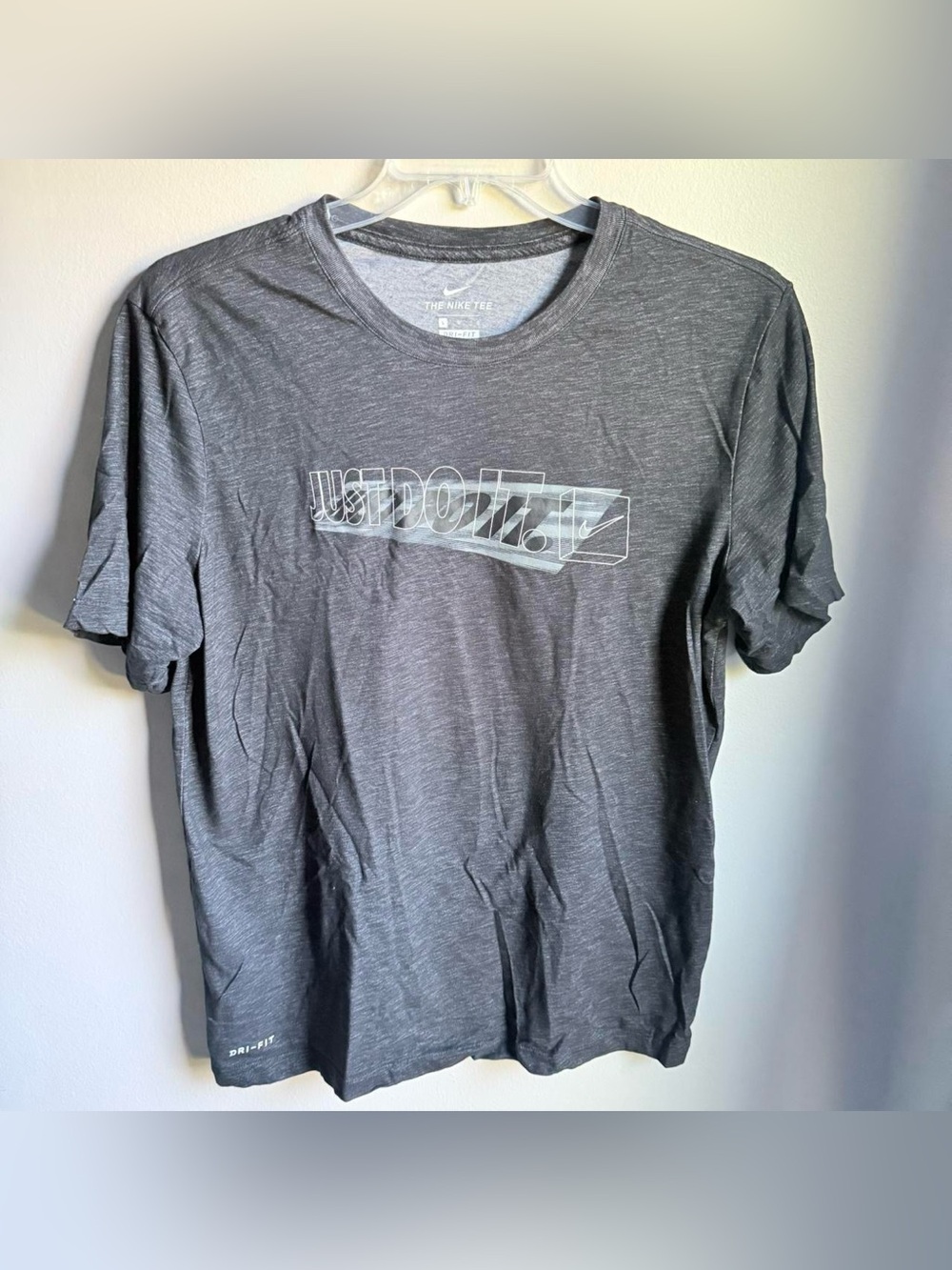 Nike Just Do It Graphic Shadow Logo T-Shirt Size Large